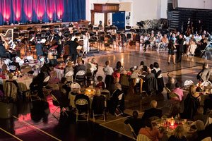 Paula Monsalve singer songwriter performing at the Marion Philharmonic Orchestra in Marion, Indiana from Linares Chile